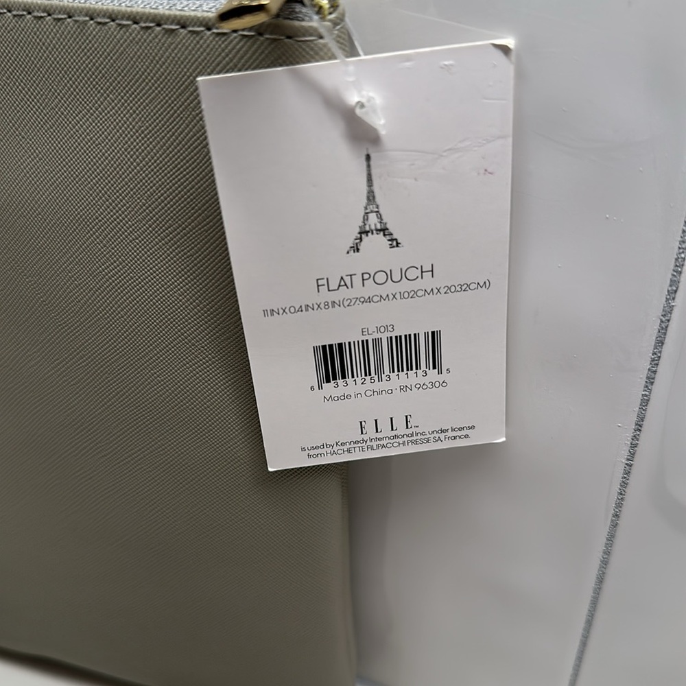 NWT Elle Gray Clutch Bag - Picture 4 of 4